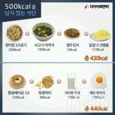 500kcal식단