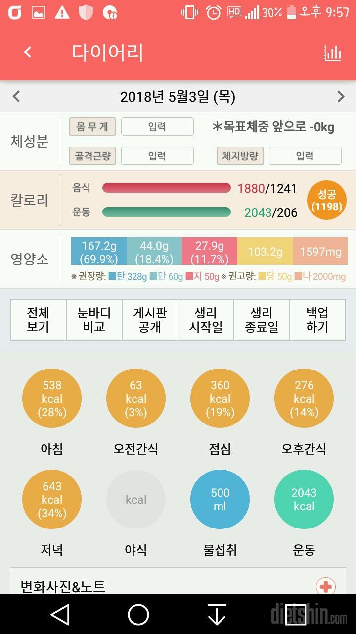 30일 야식끊기 24일차 성공!