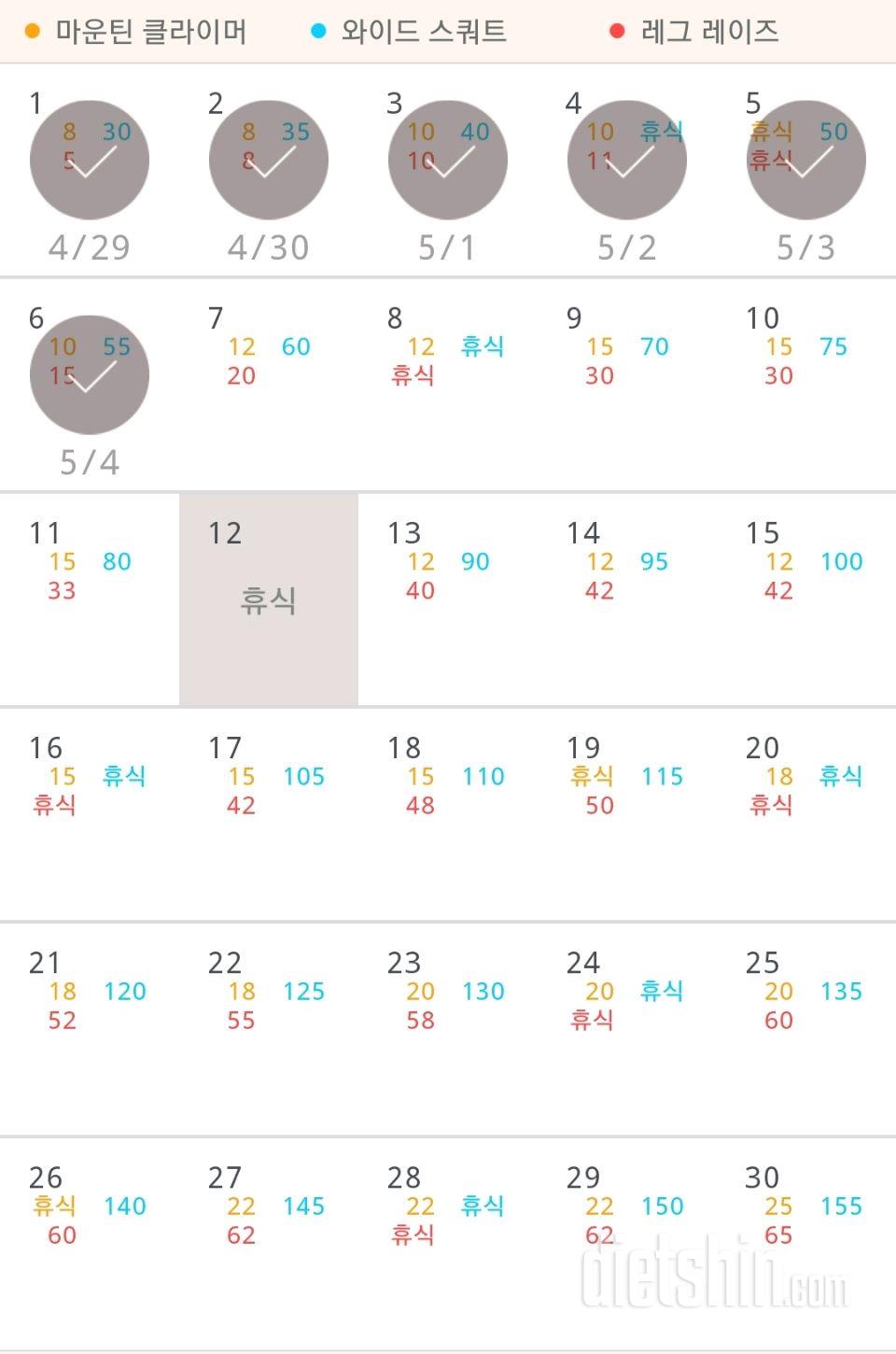 30일 체지방 줄이기 96일차 성공!