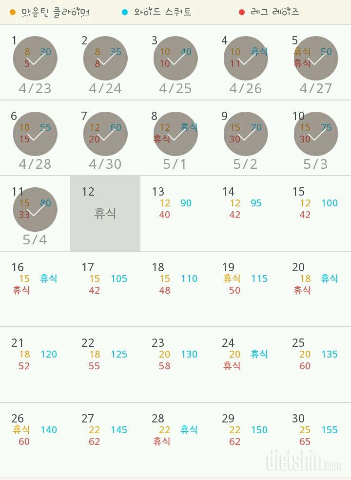 30일 체지방 줄이기 41일차 성공!