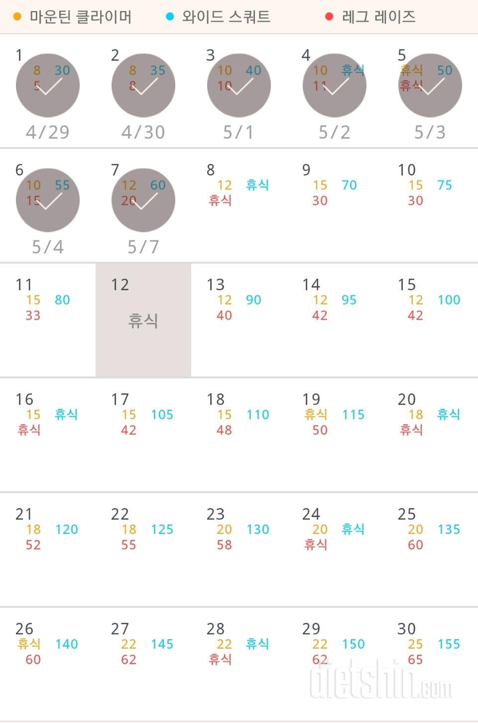 30일 체지방 줄이기 97일차 성공!