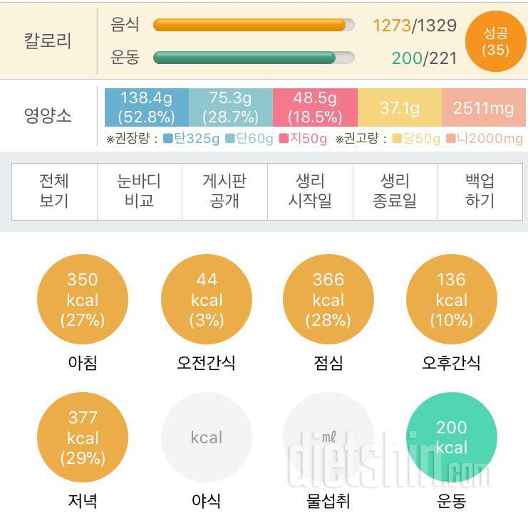 30일 당줄이기 8일차 성공!