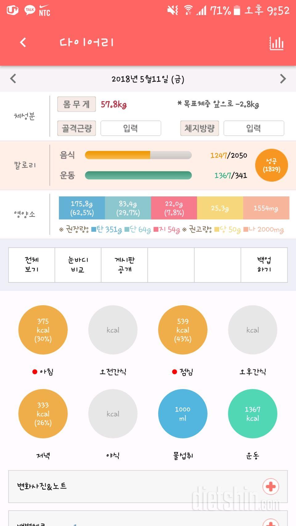 30일 밀가루 끊기 14일차 성공!