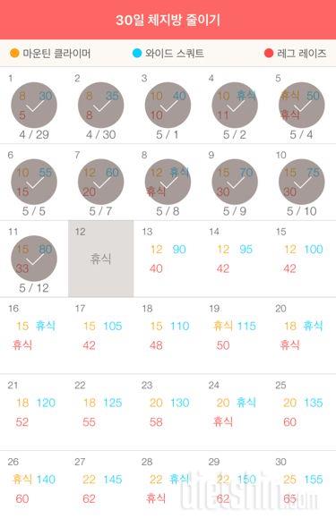 30일 체지방 줄이기 41일차 성공!