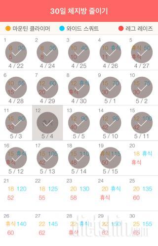 30일 체지방 줄이기 19일차 성공!