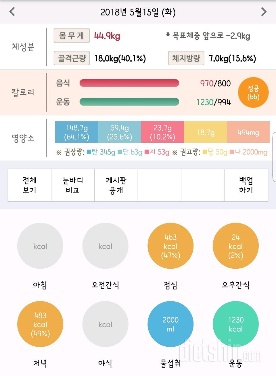 30일 1,000kcal 식단 297일차 성공!