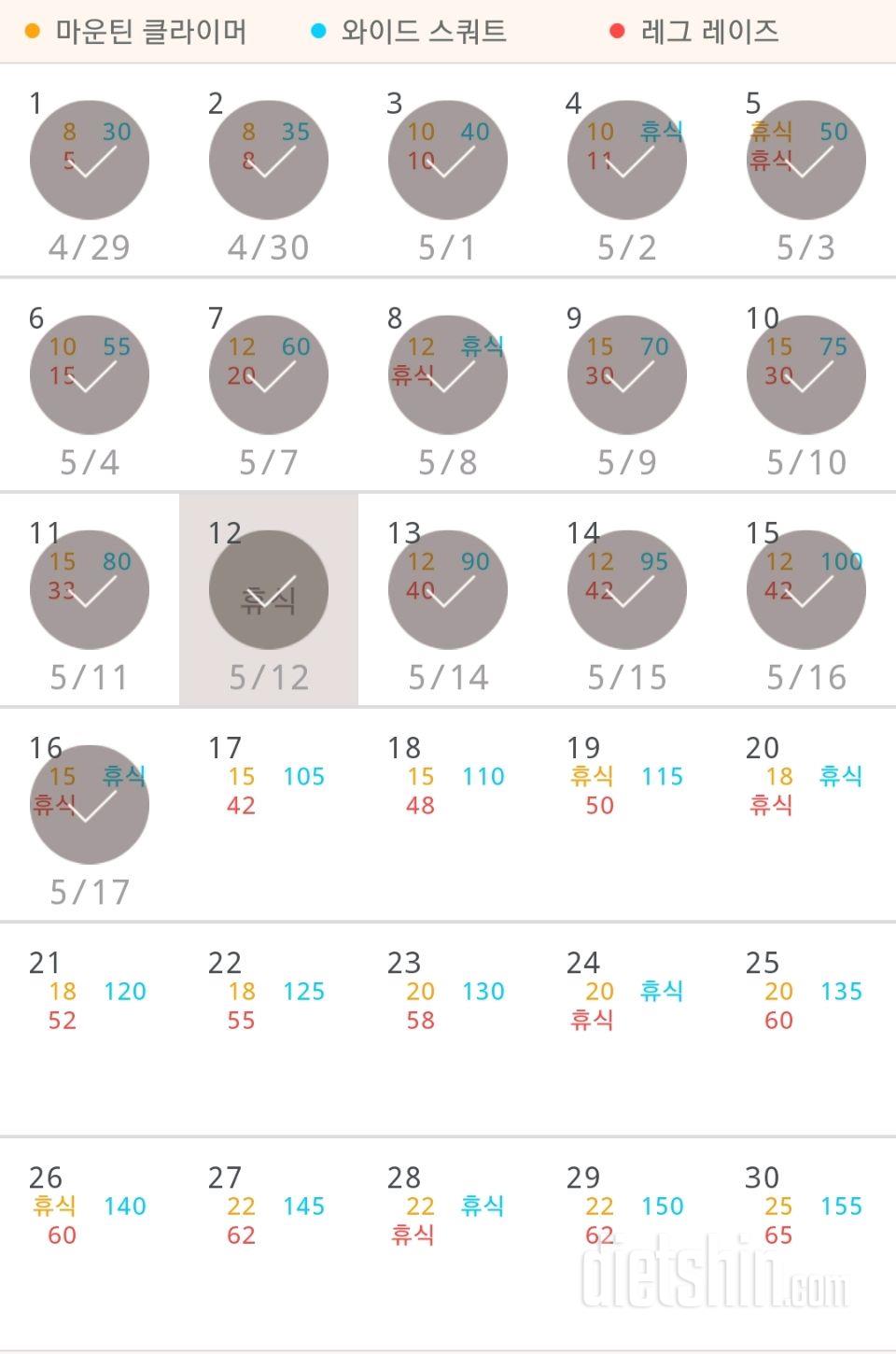 30일 체지방 줄이기 106일차 성공!