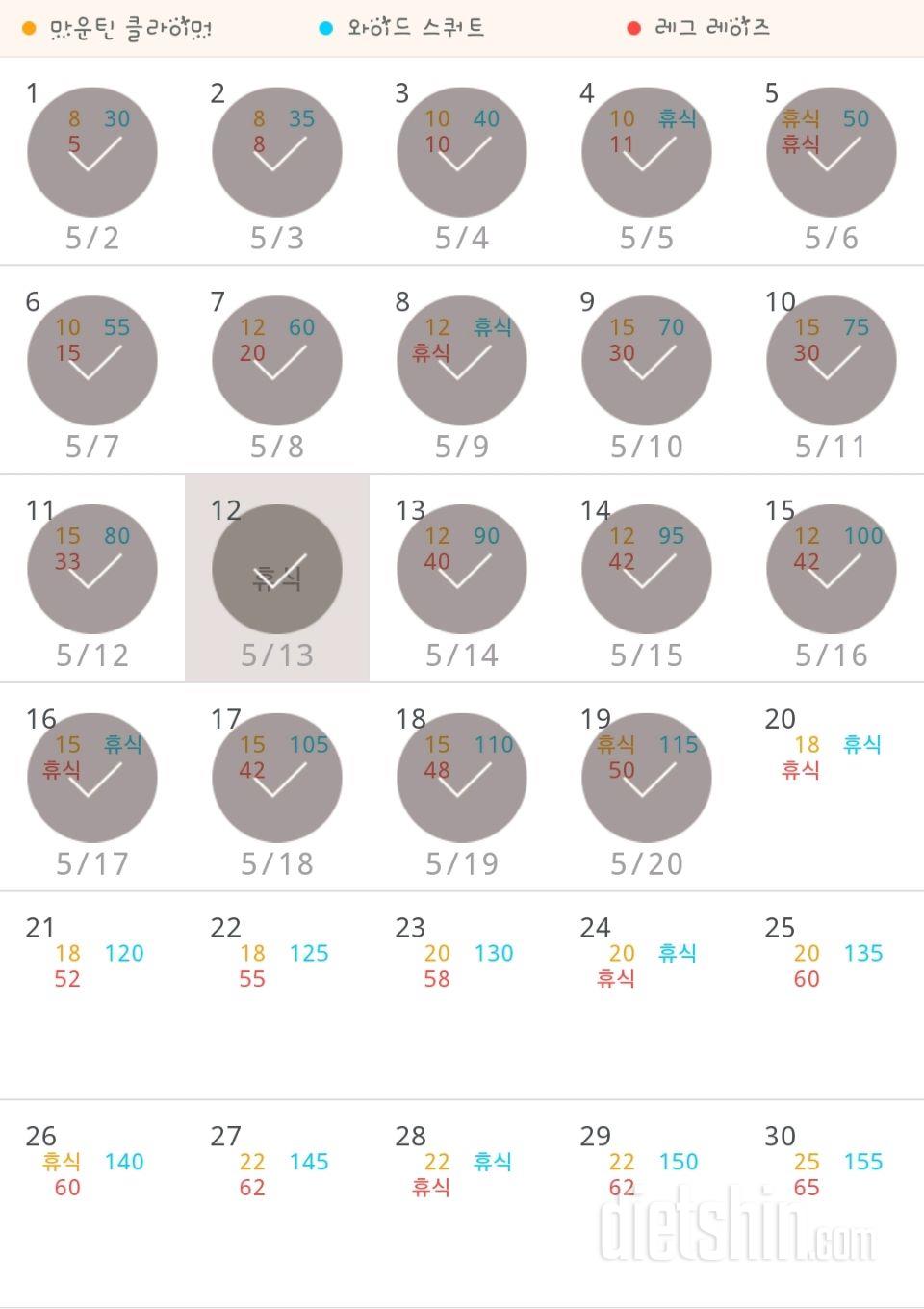 30일 체지방 줄이기 79일차 성공!