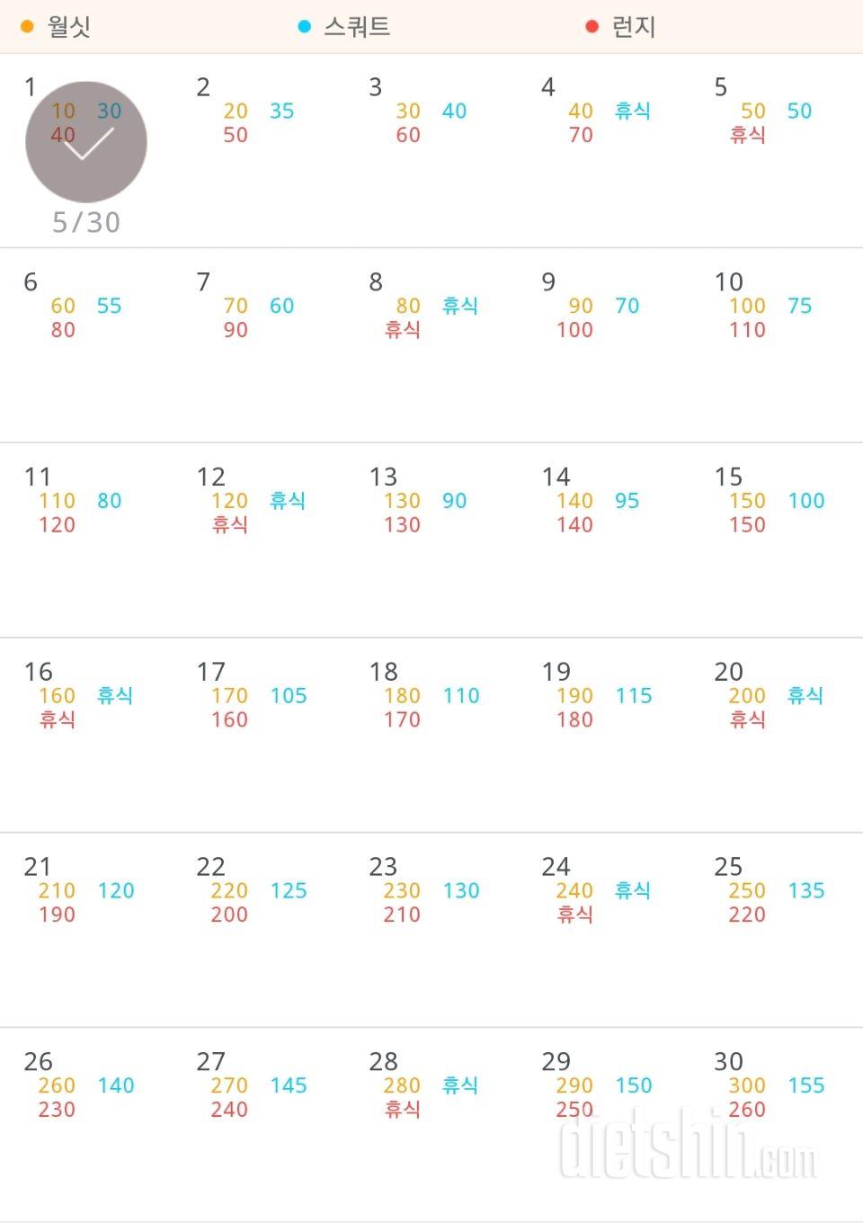 30일 다리라인 만들기 1일차 성공!