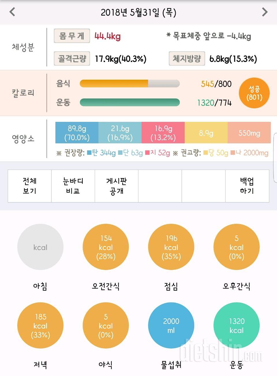 30일 1,000kcal 식단 305일차 성공!