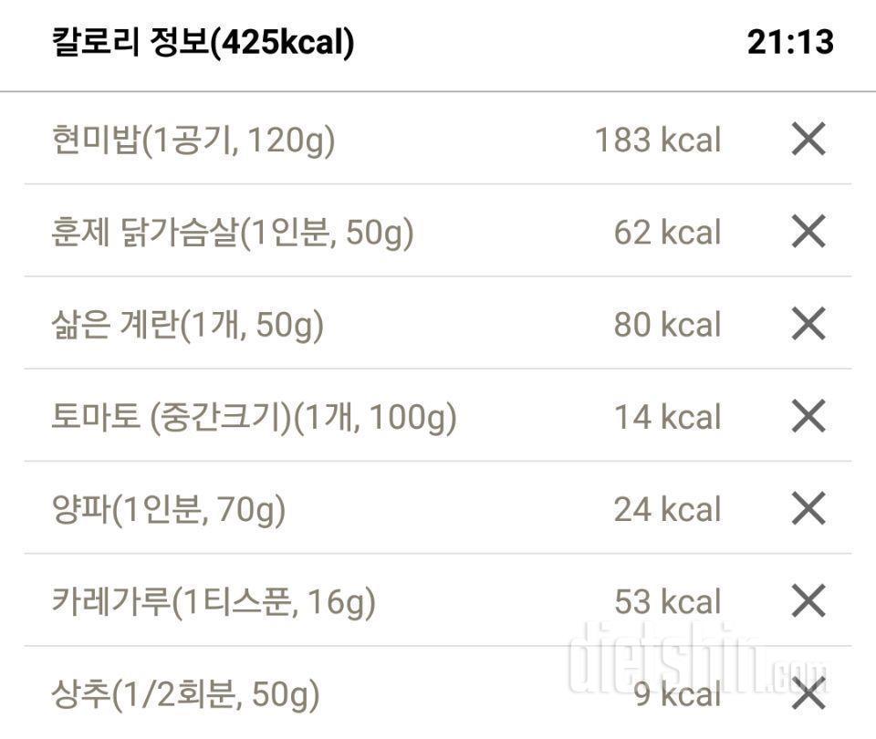 다이어트 식단 치고 많은편인가요?