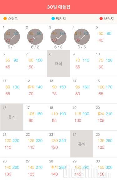 30일 애플힙 334일차 성공!