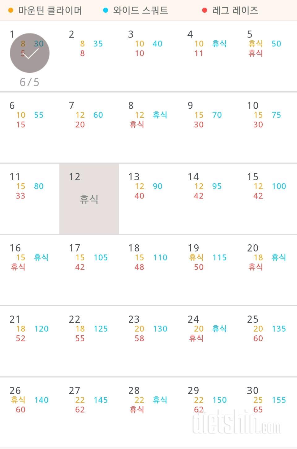 30일 체지방 줄이기 121일차 성공!