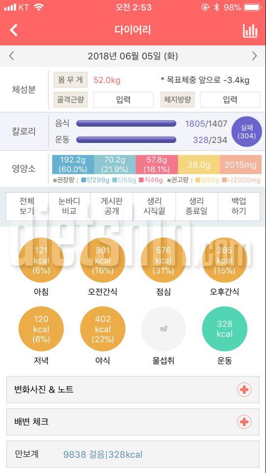 6월 5일 오랜만에 야식