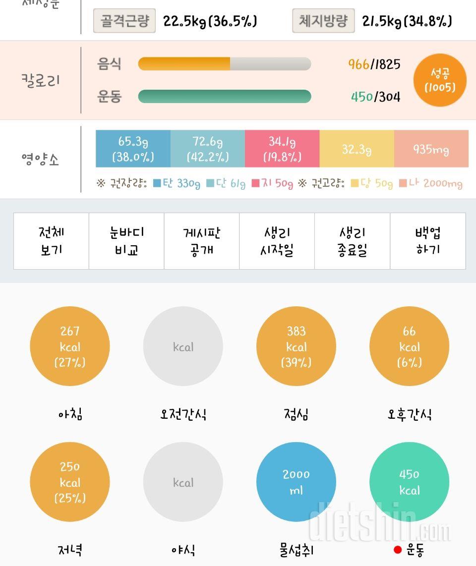 30일 1,000kcal 식단 6일차 성공!