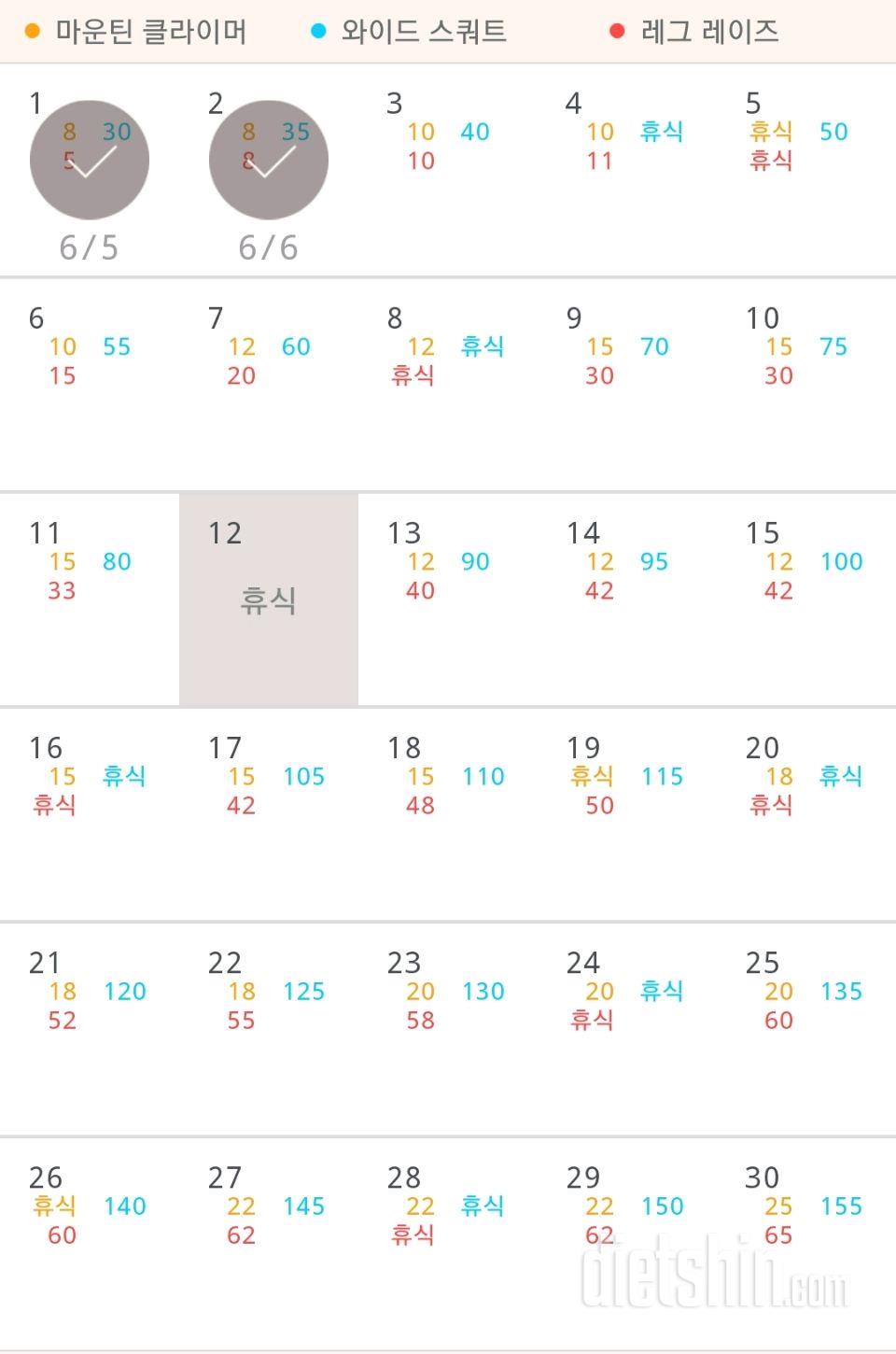 30일 체지방 줄이기 122일차 성공!