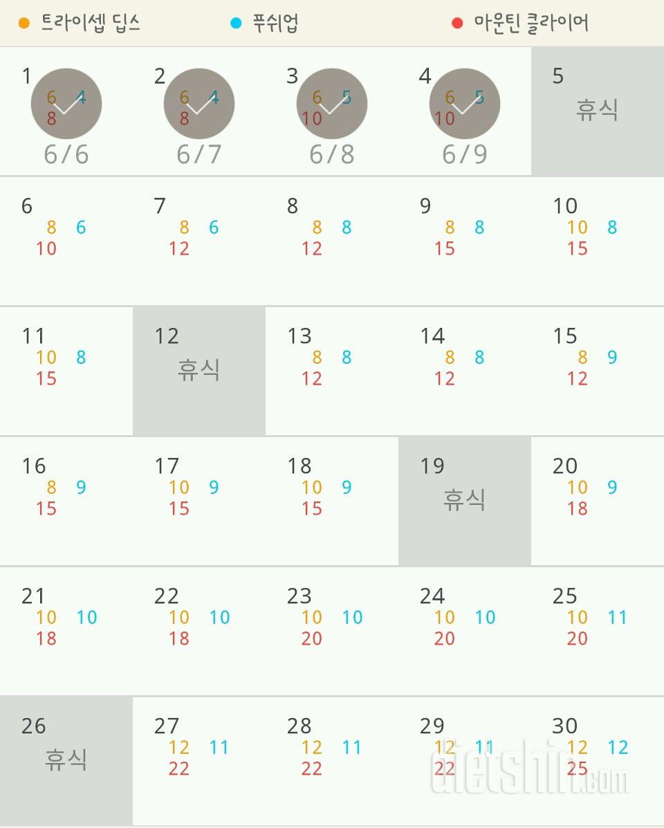 30일 슬림한 팔 34일차 성공!