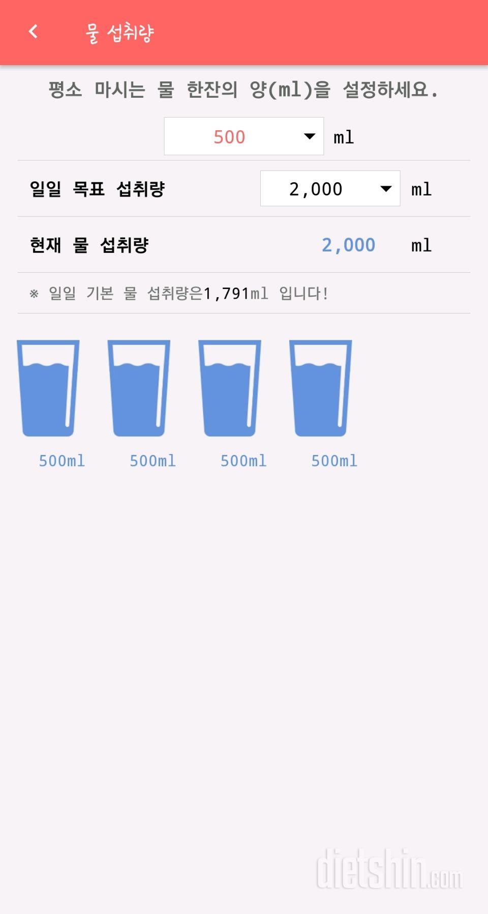 30일 하루 2L 물마시기 13일차 성공!