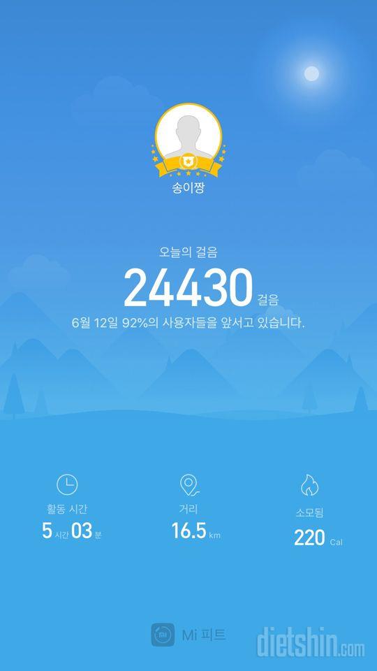 30일 만보 걷기 208일차 성공!