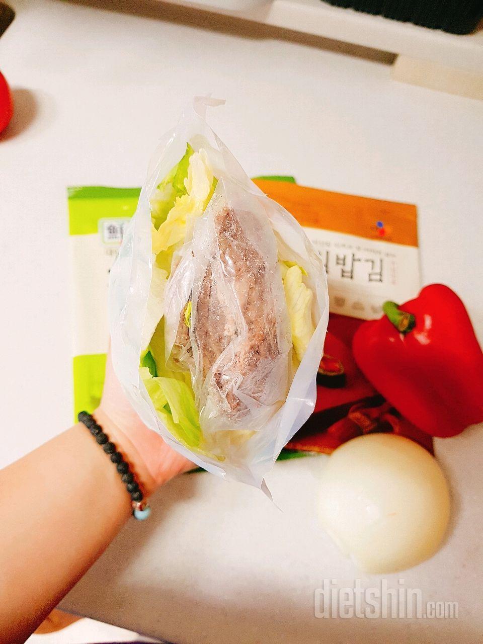 위드클렌즈 소고기 샐러드 : 고소하고 담백한 소고기 샐러드 김밥🍙🍘