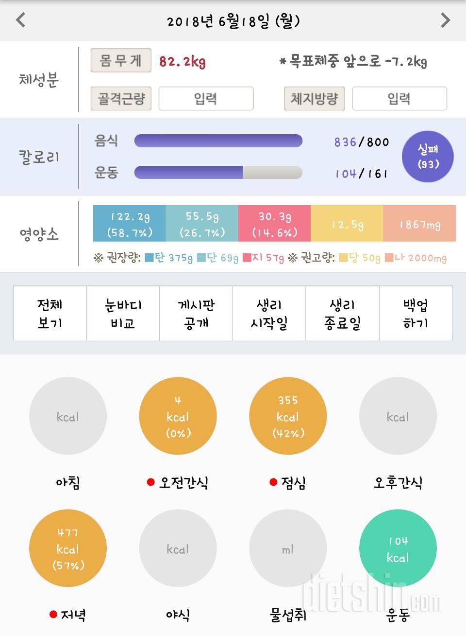 6월 18일 월 : 두통...