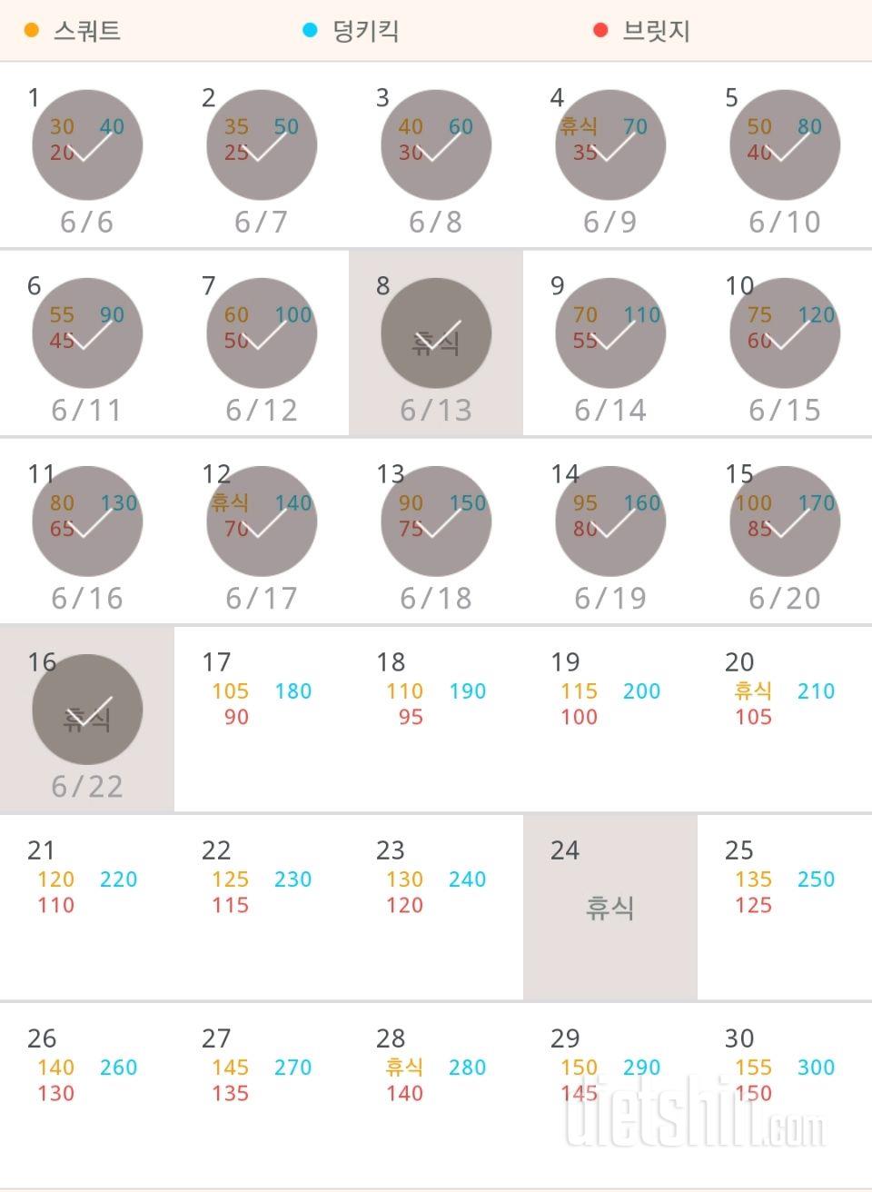 30일 애플힙 196일차 성공!