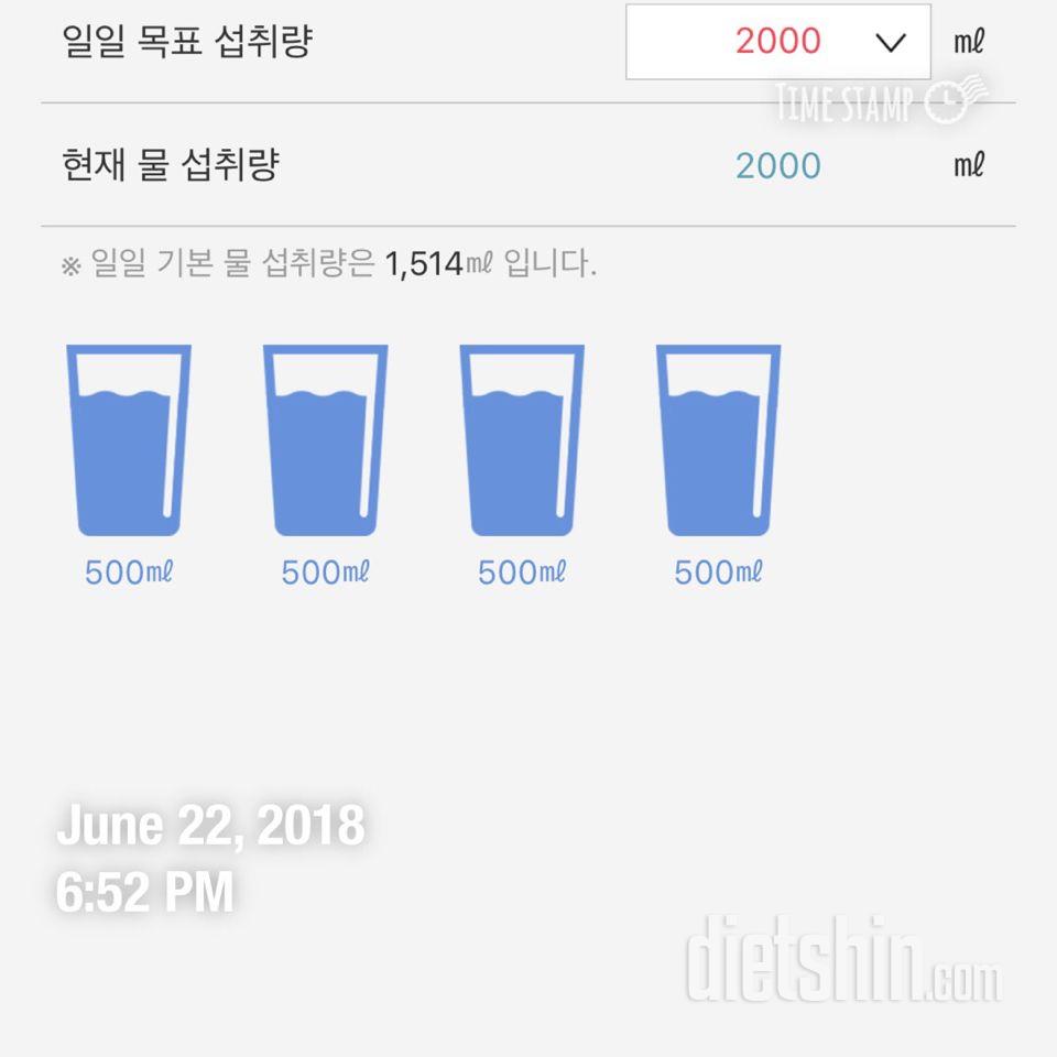 30일 하루 2L 물마시기 31일차 성공!