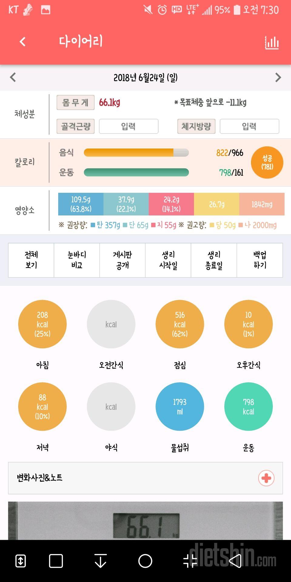 30일 야식끊기 5일차 성공!