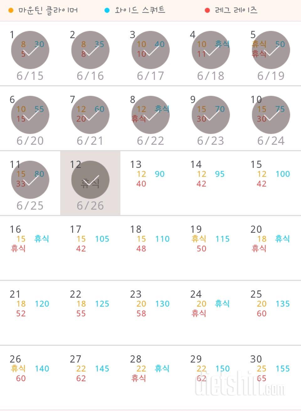 30일 체지방 줄이기 72일차 성공!