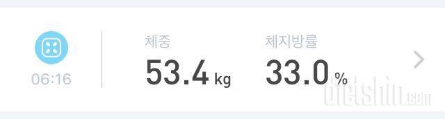 6월 26일 공복몸무게