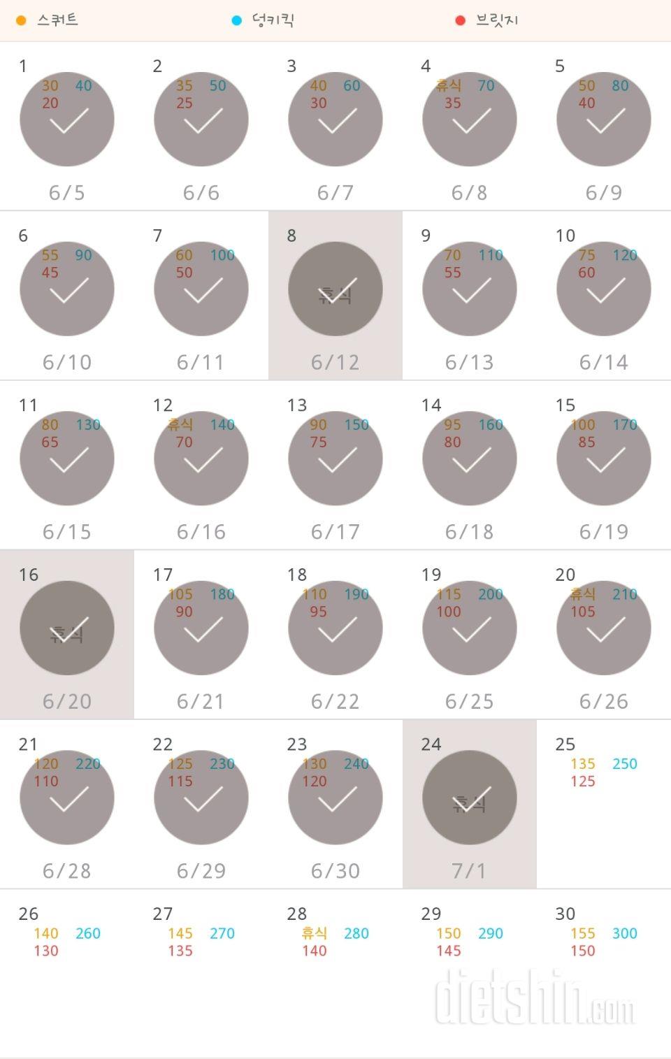 30일 애플힙 24일차 성공!