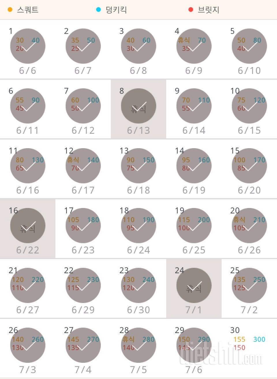 30일 애플힙 209일차 성공!