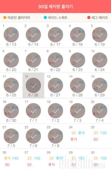 30일 체지방 줄이기 53일차 성공!