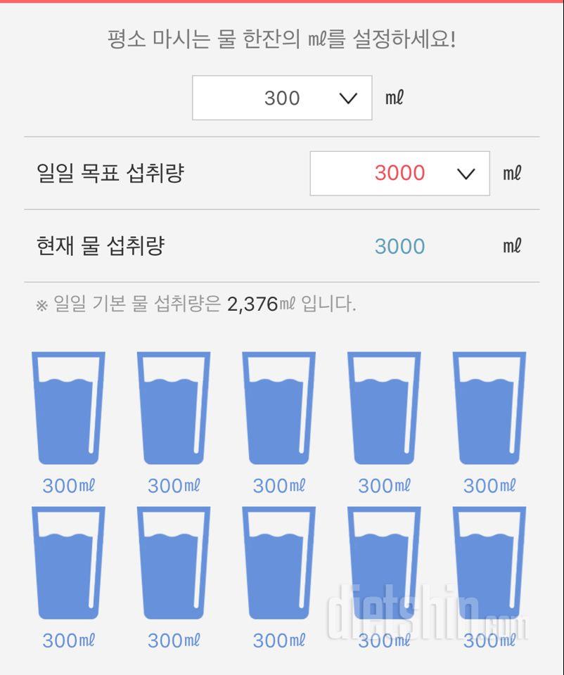 30일 하루 2L 물마시기 3일차 성공!