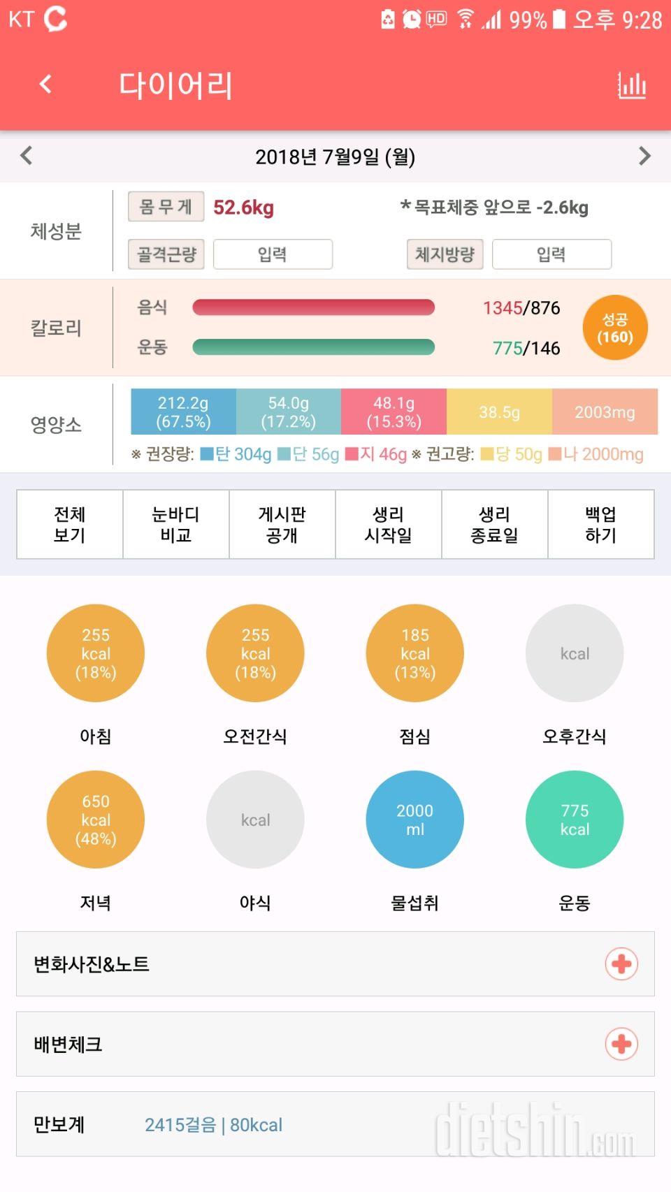 자꾸 저녁에 칼로리가 폭증ㅜㅜ