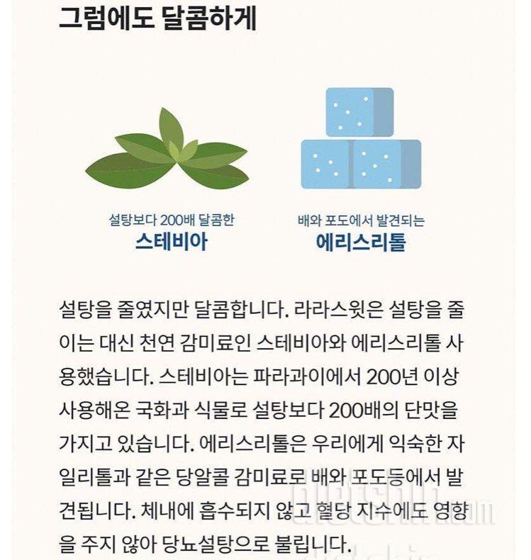 라라스윗! 쏘스윗하게 내 다이어트를 도와줘🍦