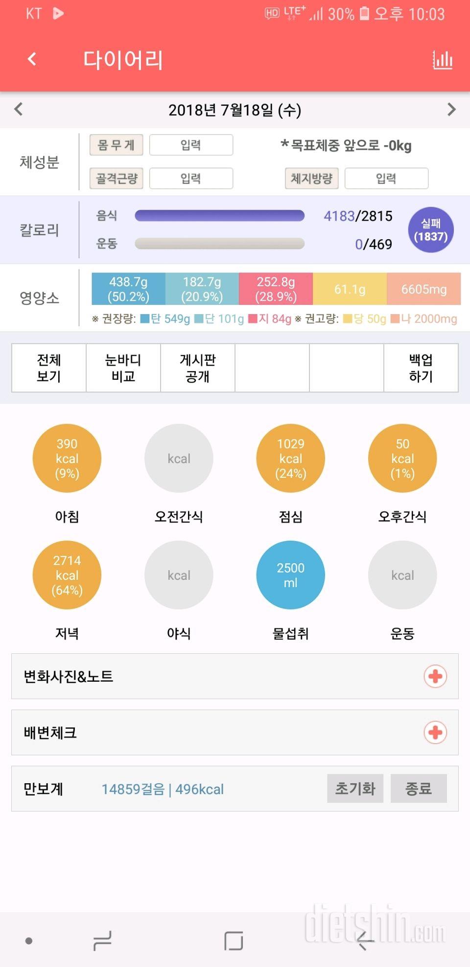 7.18 저녁 (폭식주의)