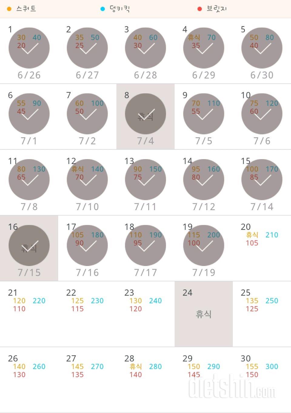 30일 애플힙 109일차 성공!