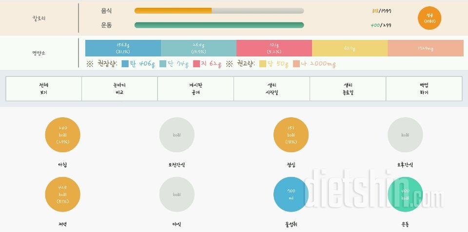 30일 1,000kcal 식단 1일차 도전!