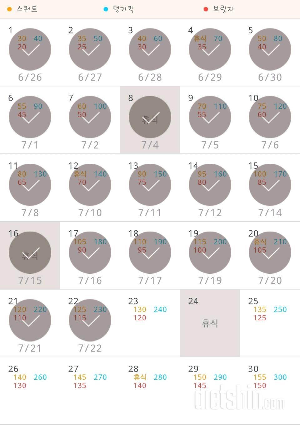 30일 애플힙 112일차 성공!