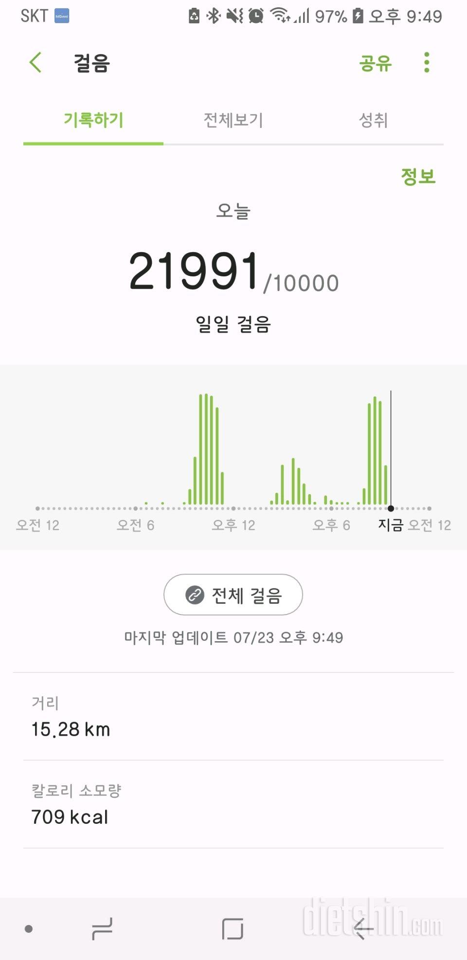 30일 만보 걷기 23일차 성공!