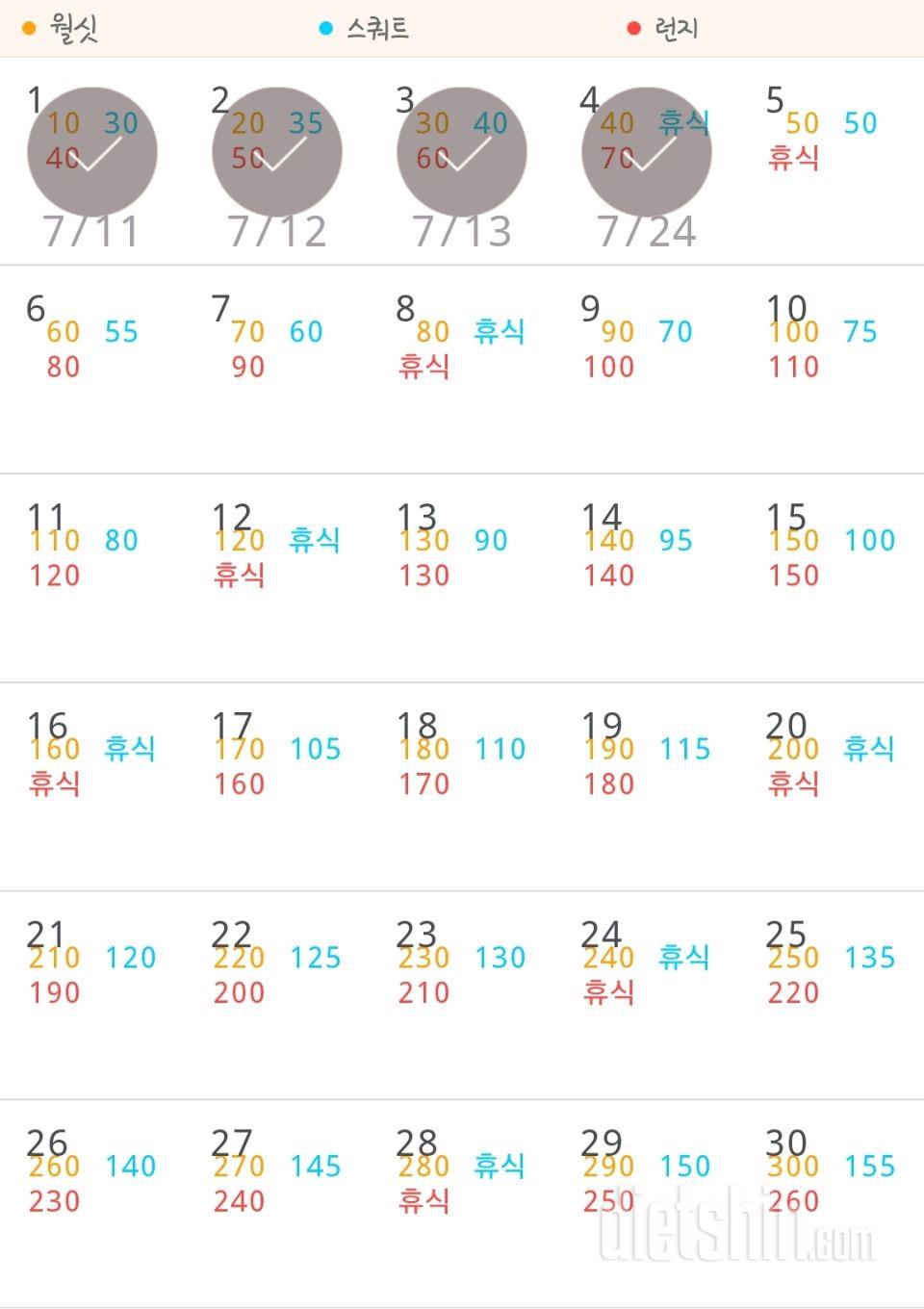 30일 다리라인 만들기 4일차 성공!