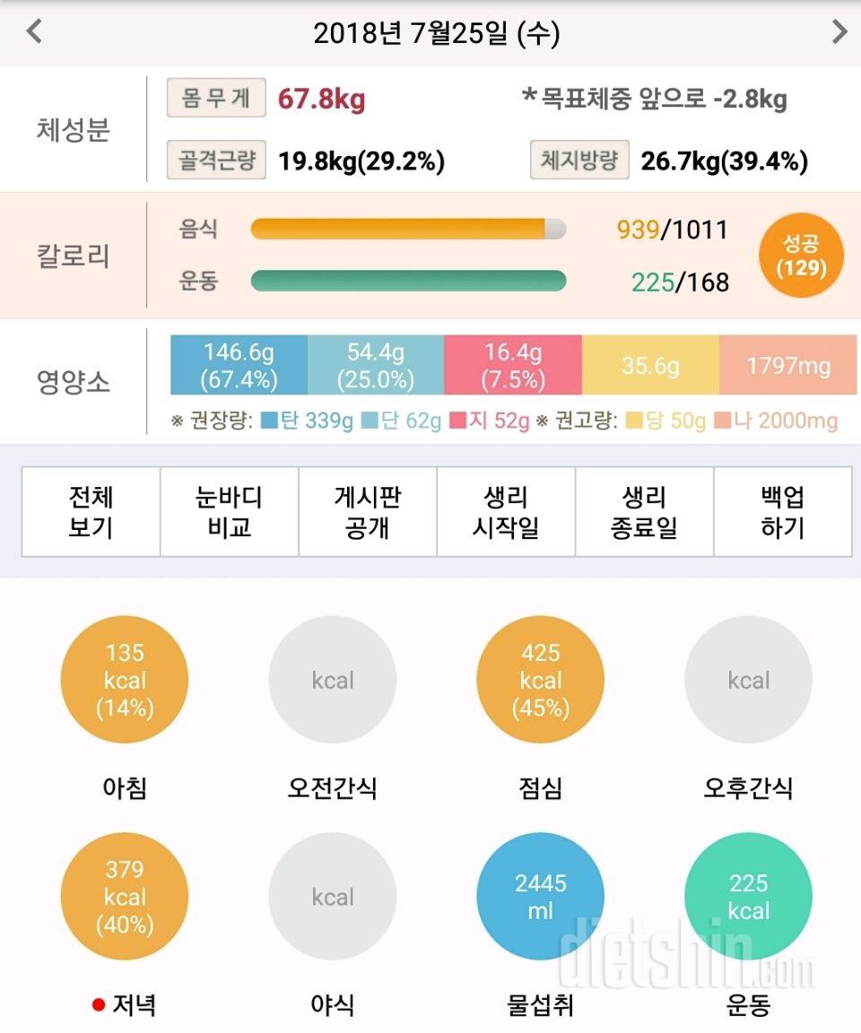 30일 하루 2L 물마시기 26일차 성공!