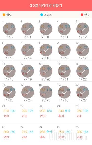 30일 다리라인 만들기 20일차 성공!