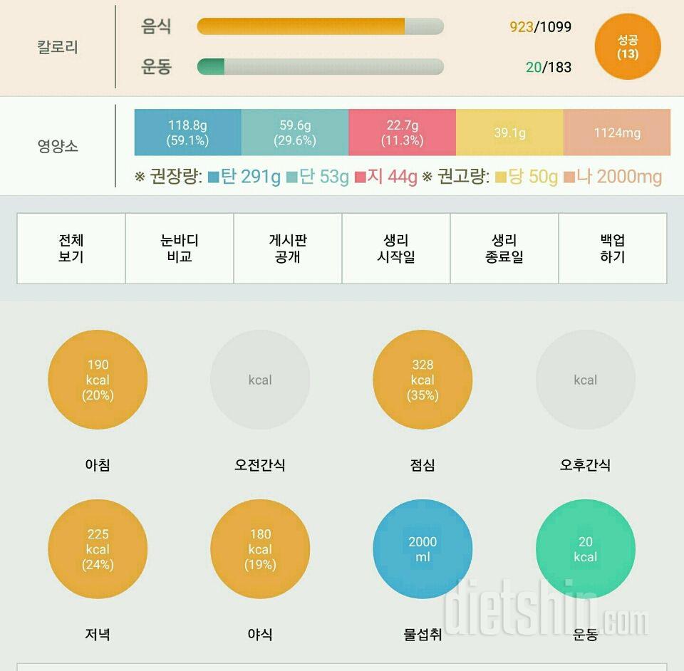 30일 하루 2L 물마시기 9일차 성공!