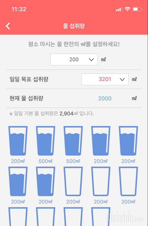 30일 하루 2L 물마시기 31일차 성공!