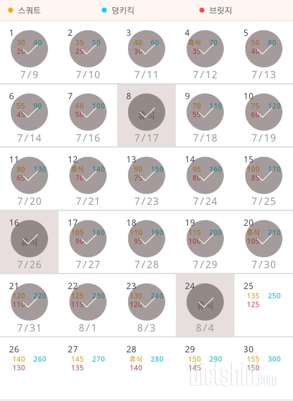 30일 애플힙 234일차 성공!