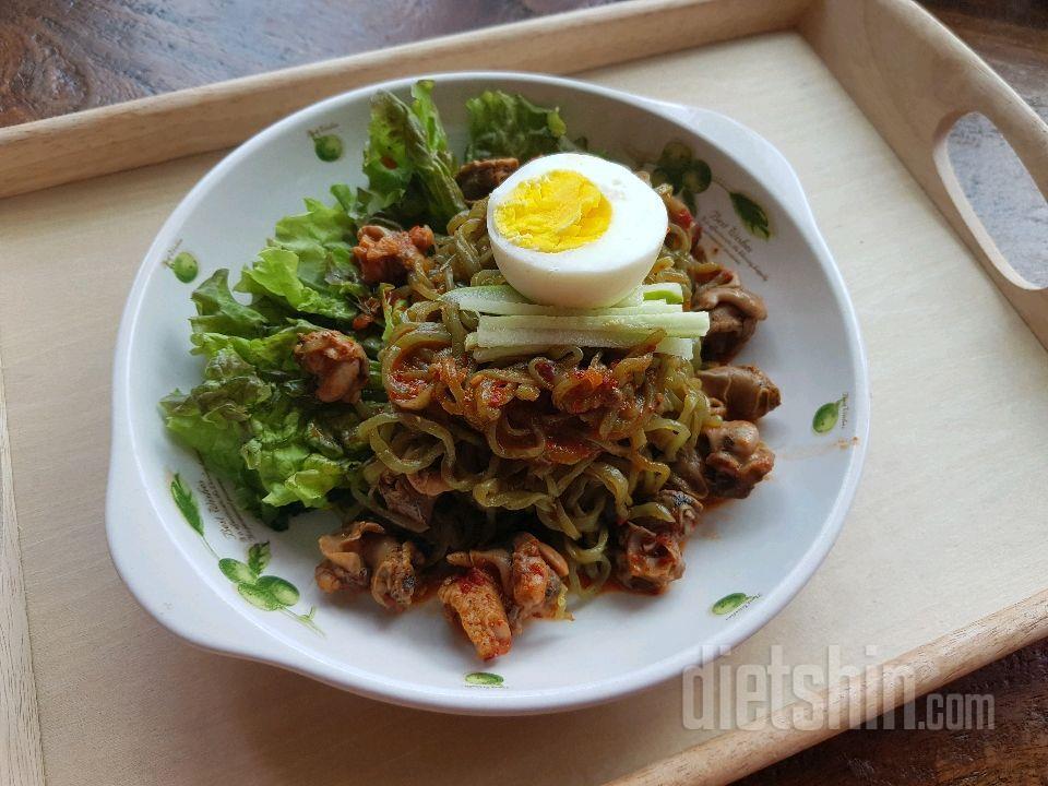 곤뱅이(곤약비빔면+골뱅이) 짱맛😋