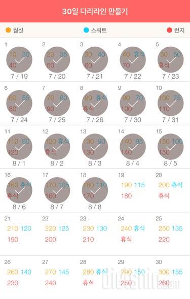 30일 다리라인 만들기 18일차 성공!