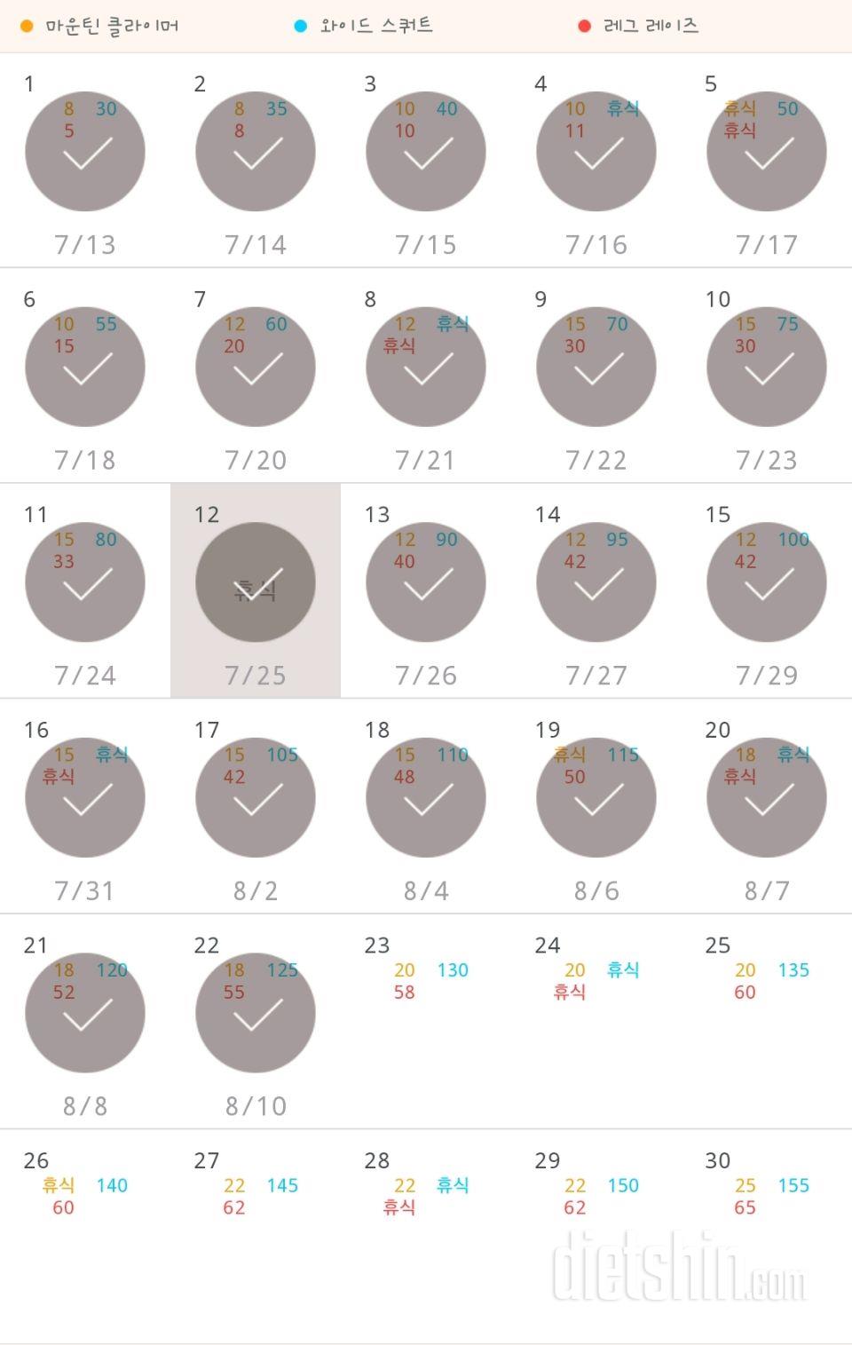 30일 체지방 줄이기 172일차 성공!